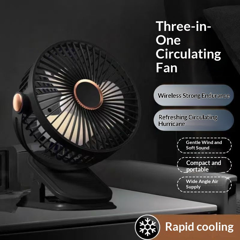 Clip-On Rechargeable Mini Portable Fan