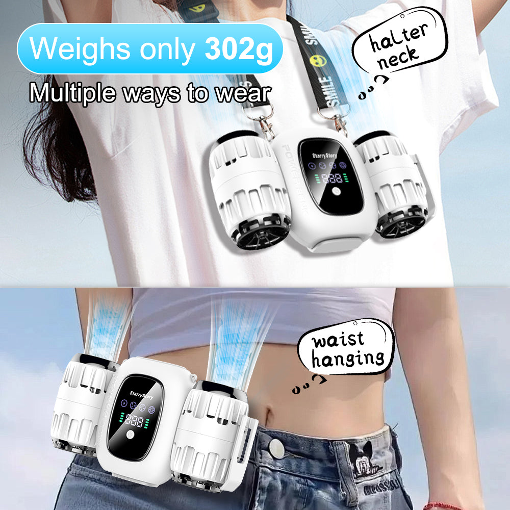 6-in-1 Multifunction Wearable Turbo Fan
