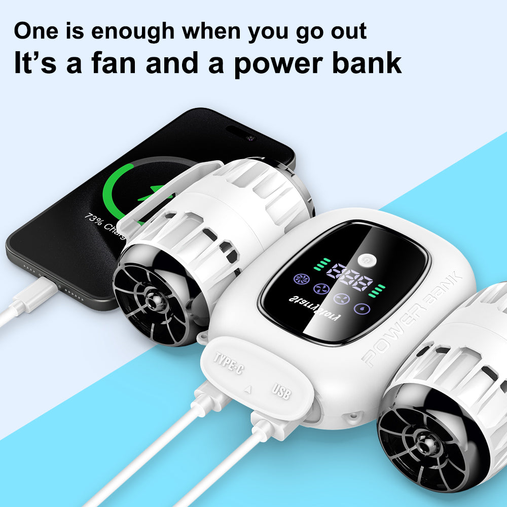 6-in-1 Multifunction Wearable Turbo Fan